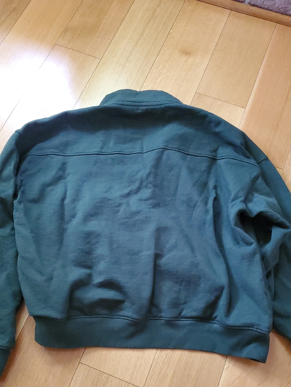 Sporty & Rich Forest Green Quarter-Zip Pullover - Picture 7 of 7